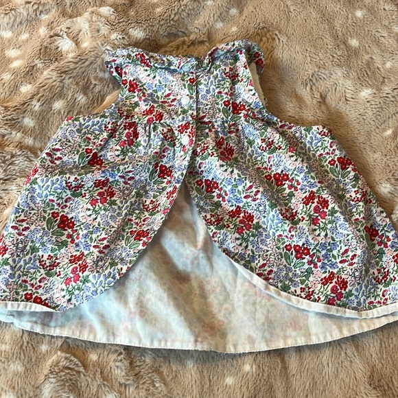 Janie and Jack floral open back top size 12-18 months - Picture 2 of 6